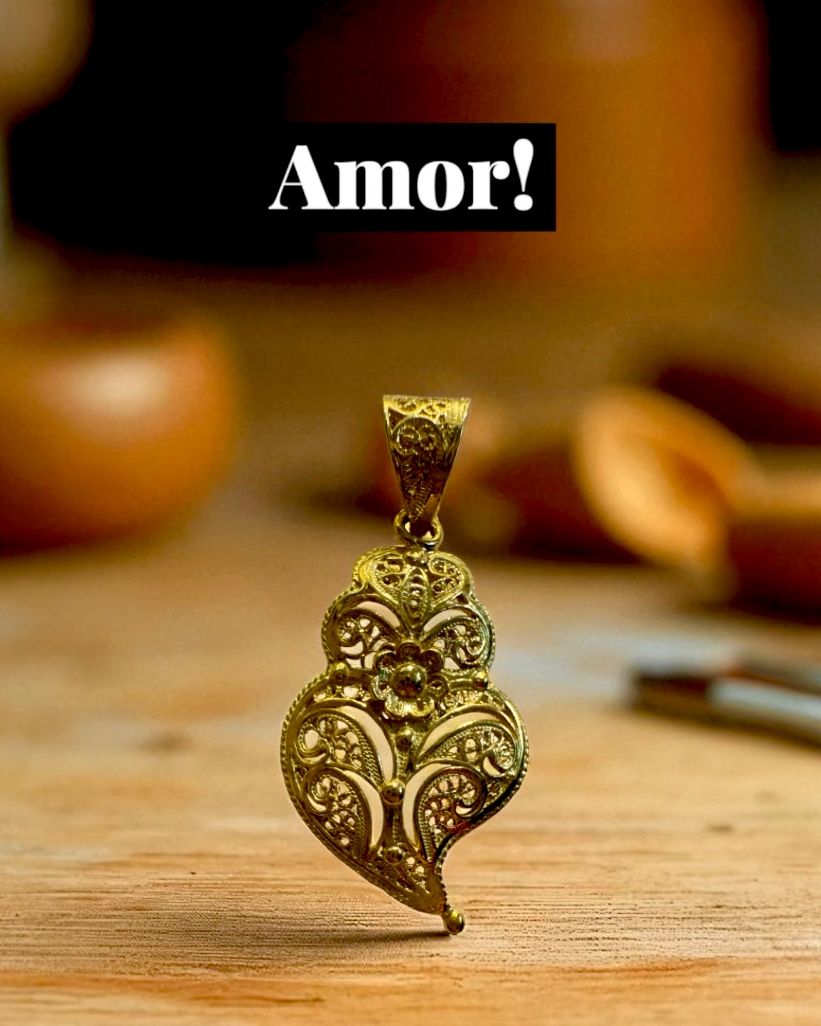 Heart of Viana Medal in Gold Plated Silver