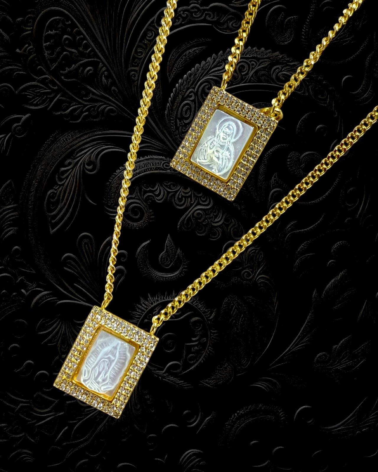 God Guide You Silver Scapular - Men