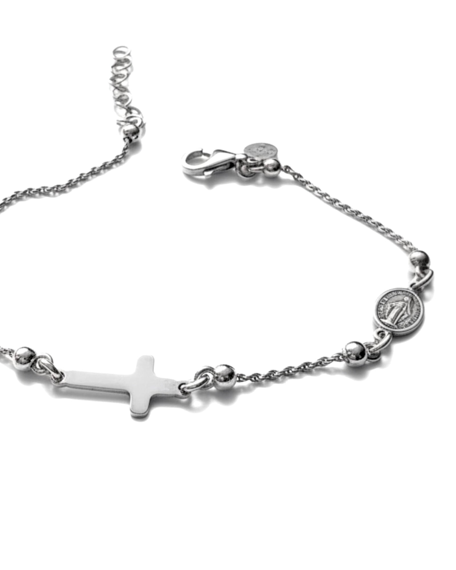 Silver Cross Bracelet