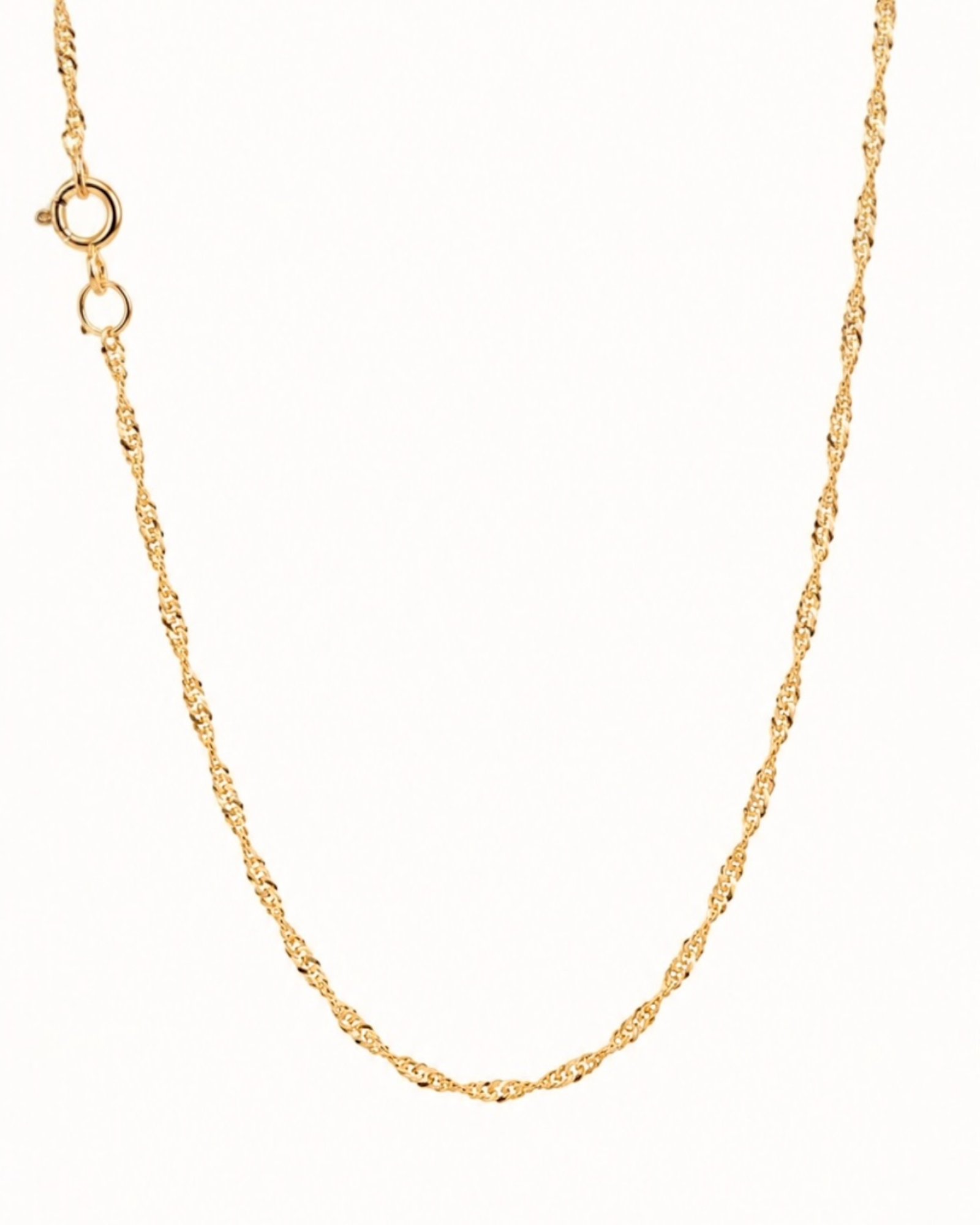 Colar de Malha Singapura em Ouro