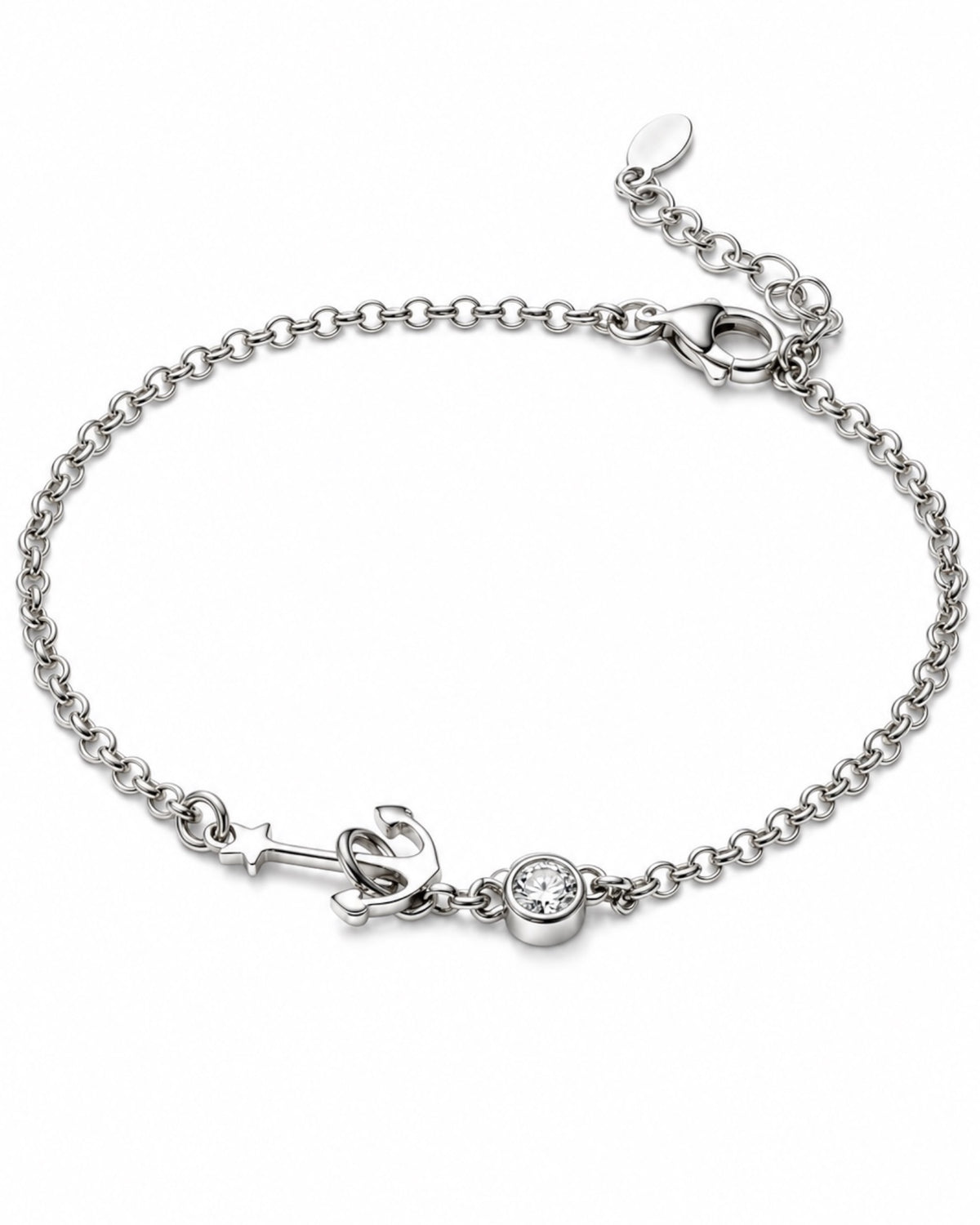 Silver Anchor Bracelet