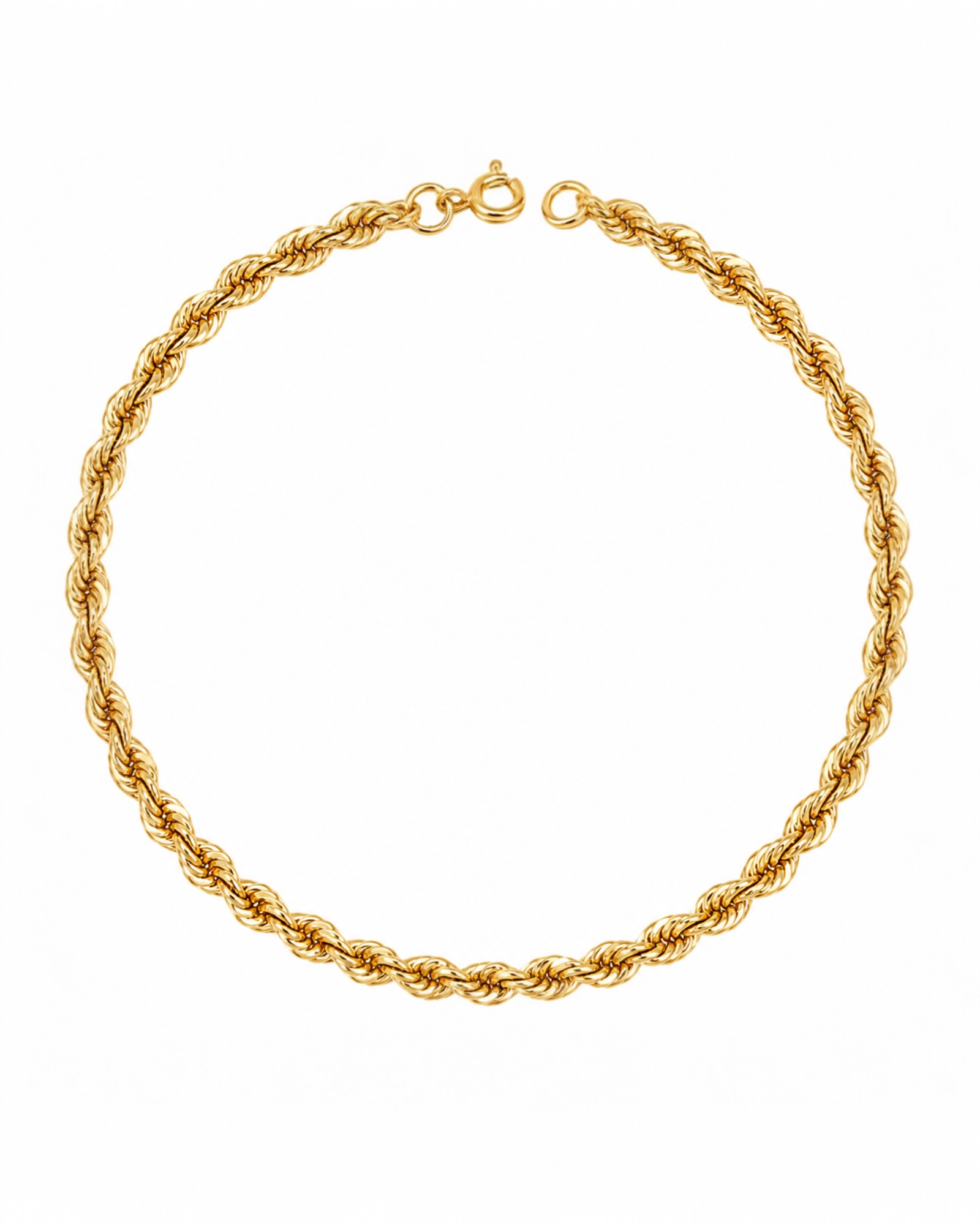 Pulseira Malha Torcida em Ouro