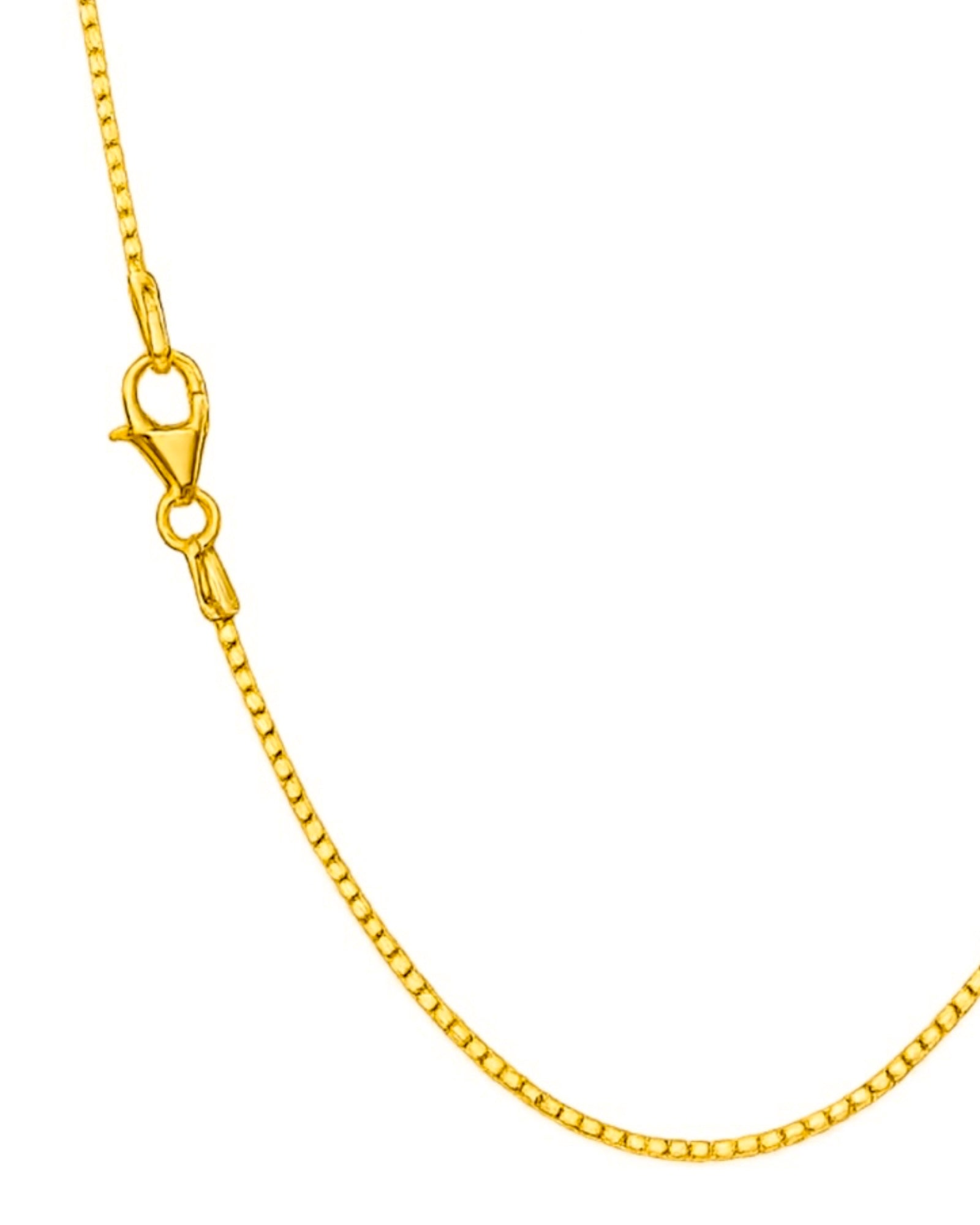 Colar Simples em Prata Dourada - 41cm