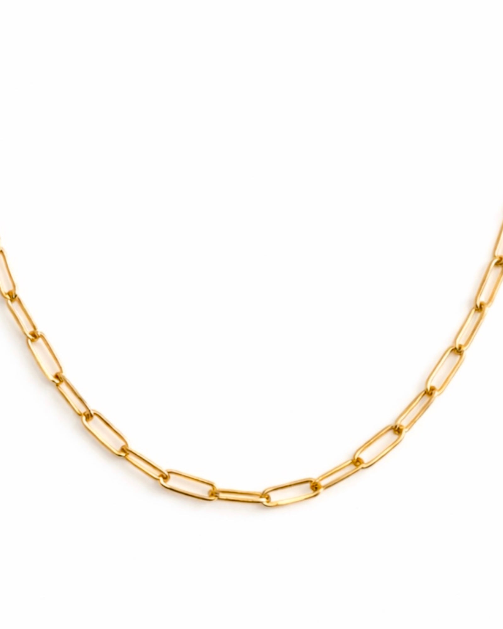 Colar Corrente em Prata Dourada - 40.5cm