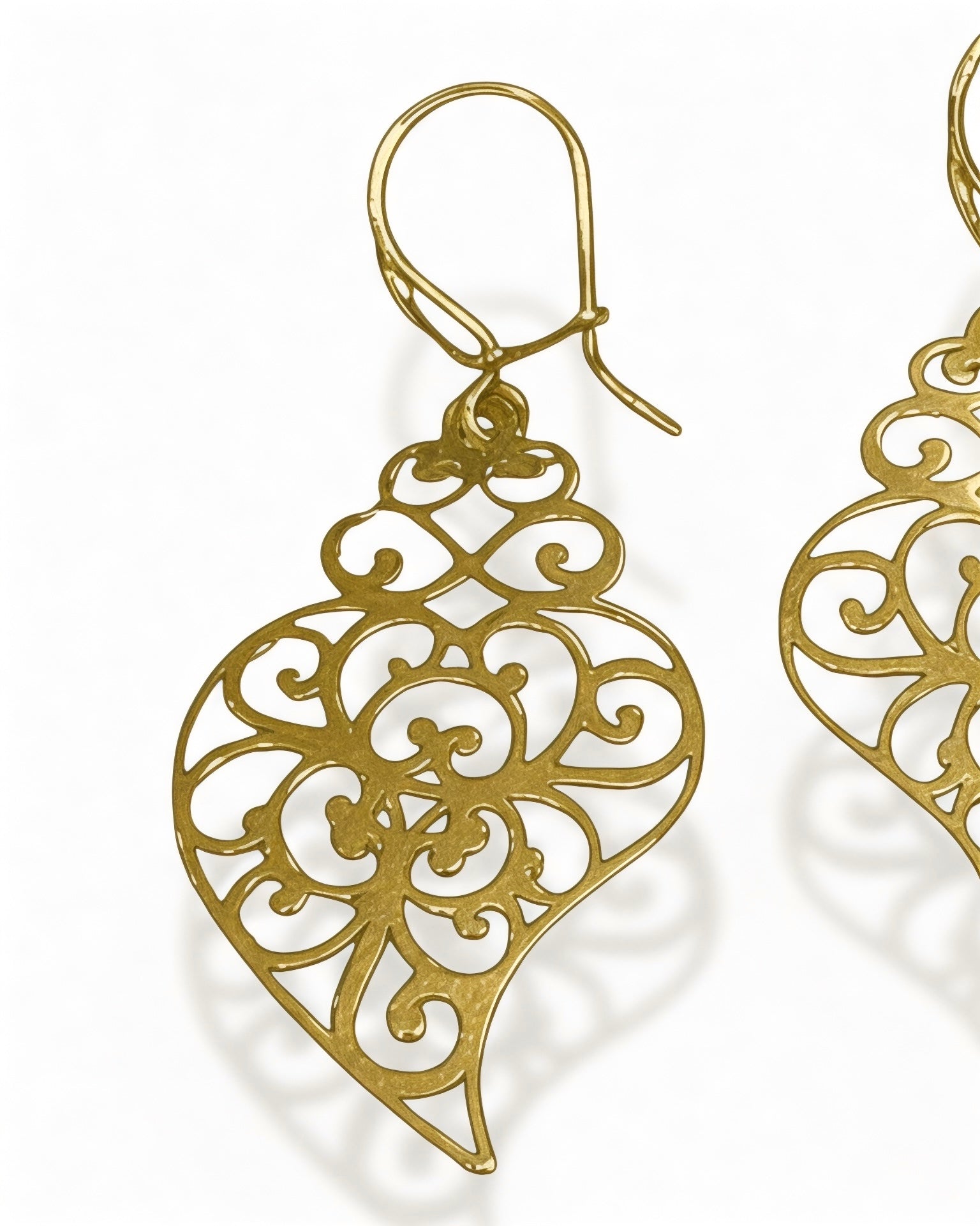 Brincos Coração de Viana Ouro