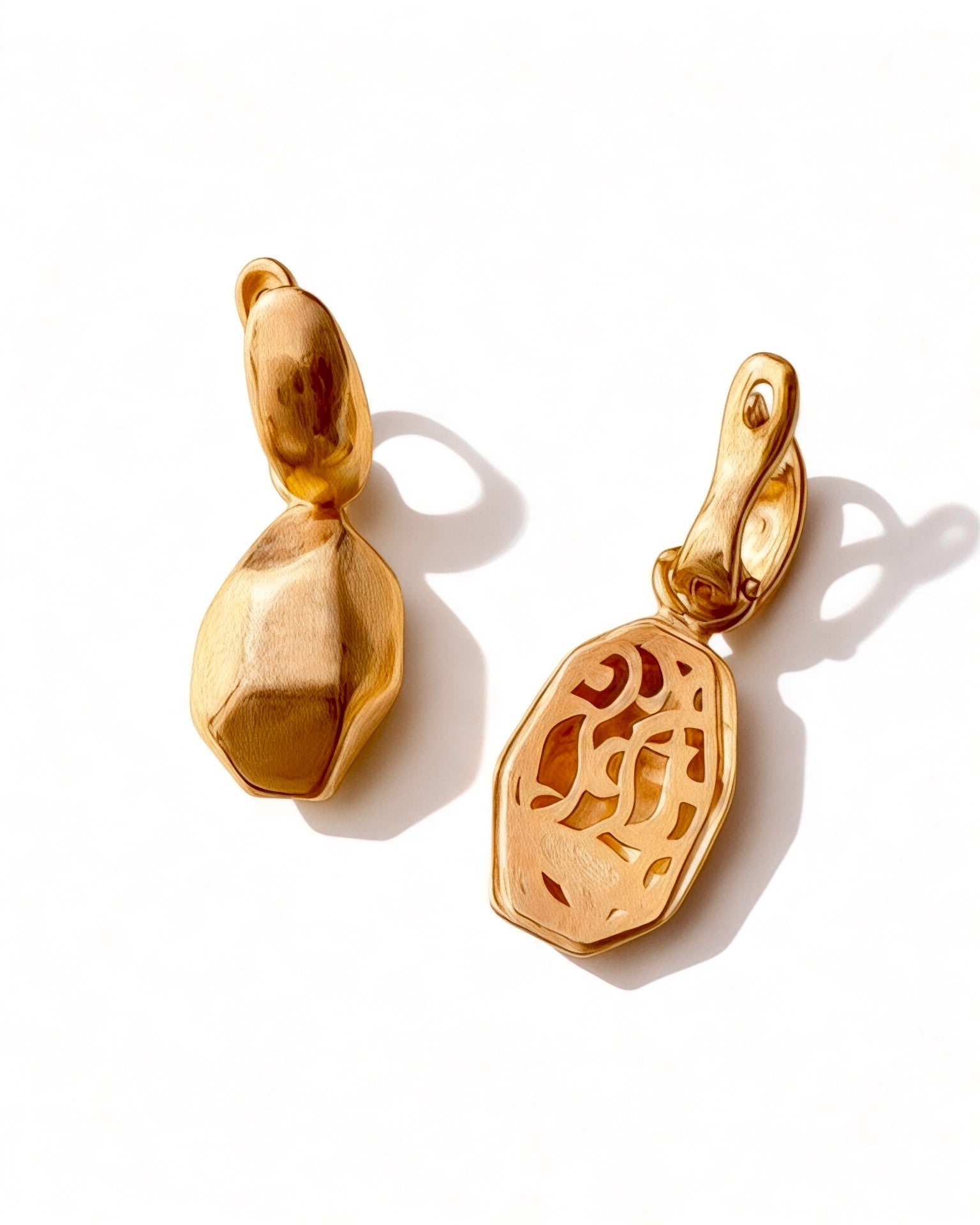 Dragonfly Earrings in Gold-Plated Silver