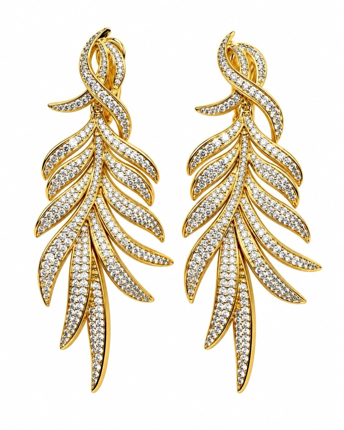 Flower of Light Earrings in Gold-Plated Silver