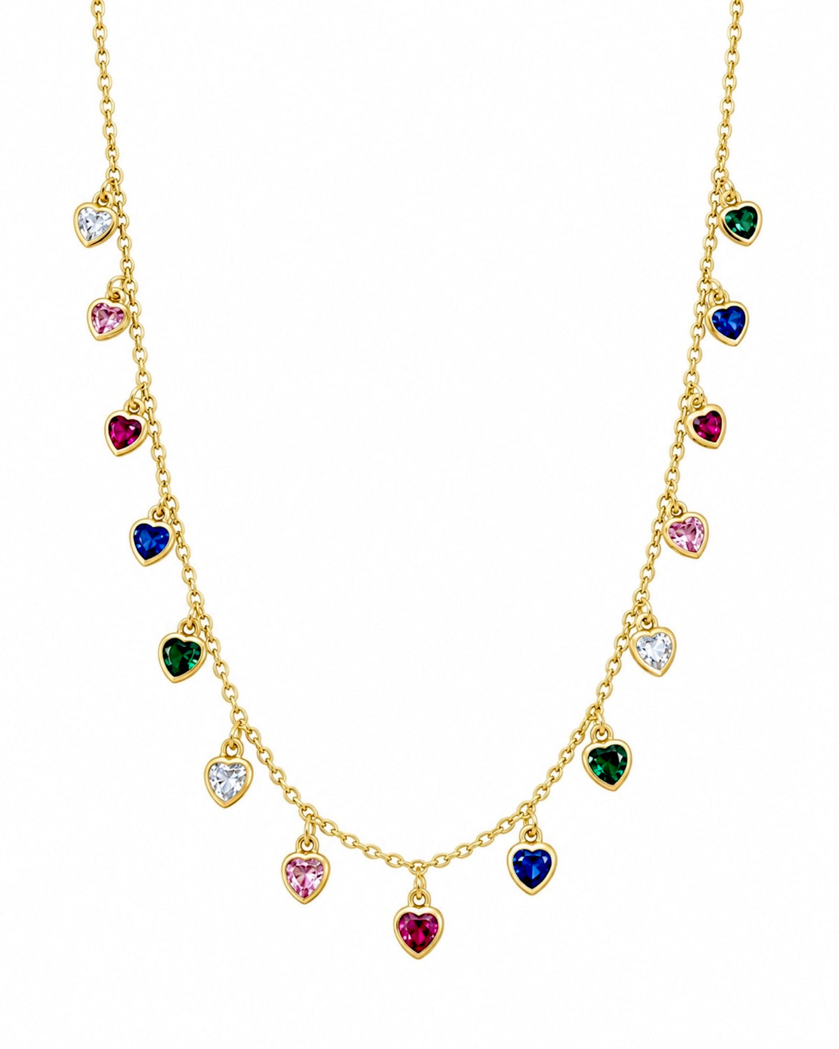 Colorful Hearts Necklace