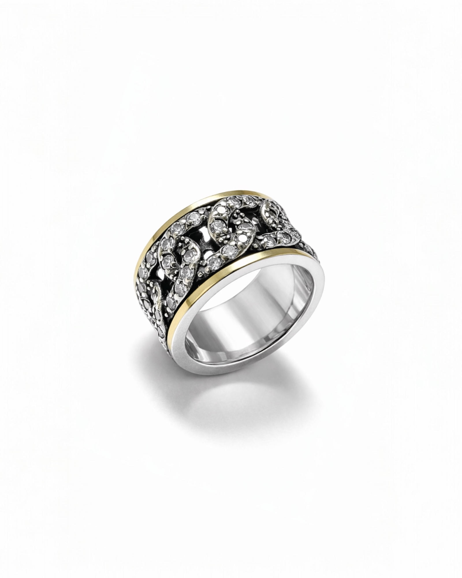 Serenity Anti-Stress Ring/Band in Silver and Gold