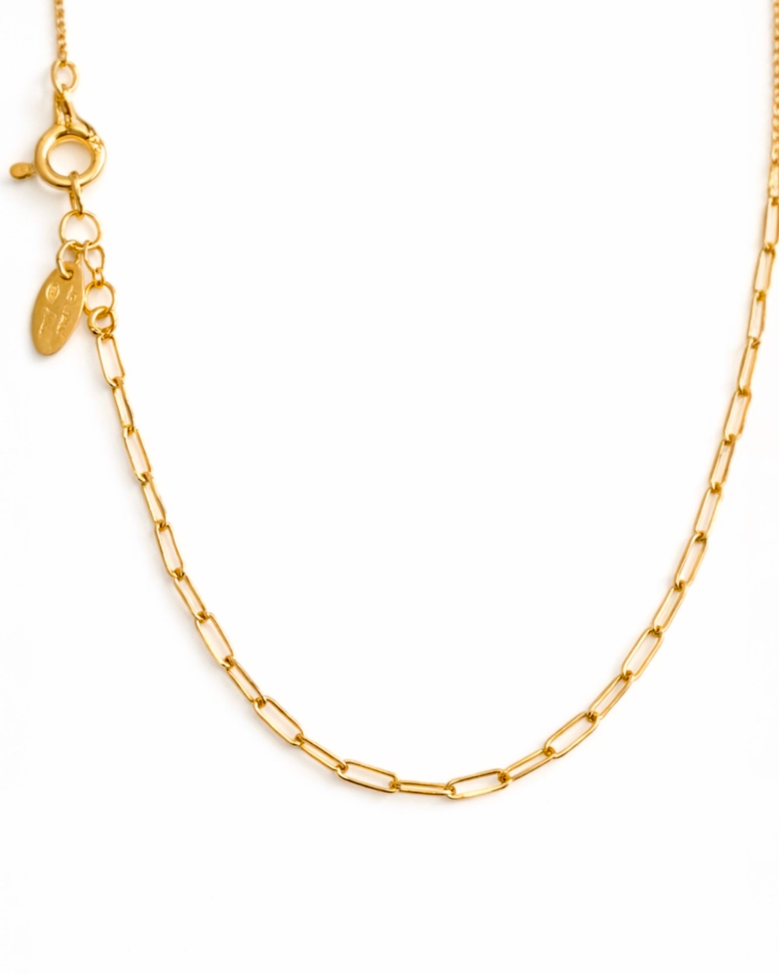 Colar Corrente em Prata Dourada - 40.5cm