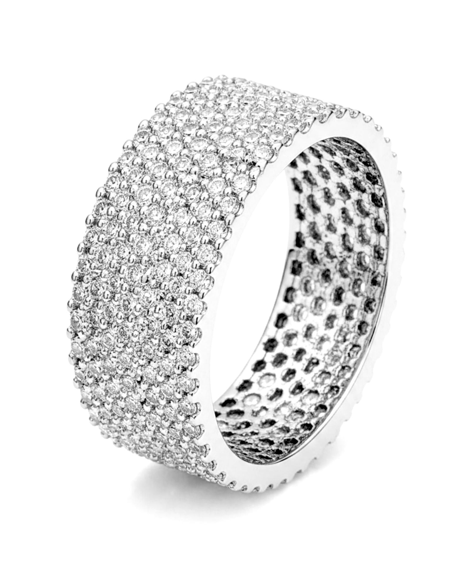 Silver Ring with Sparkle