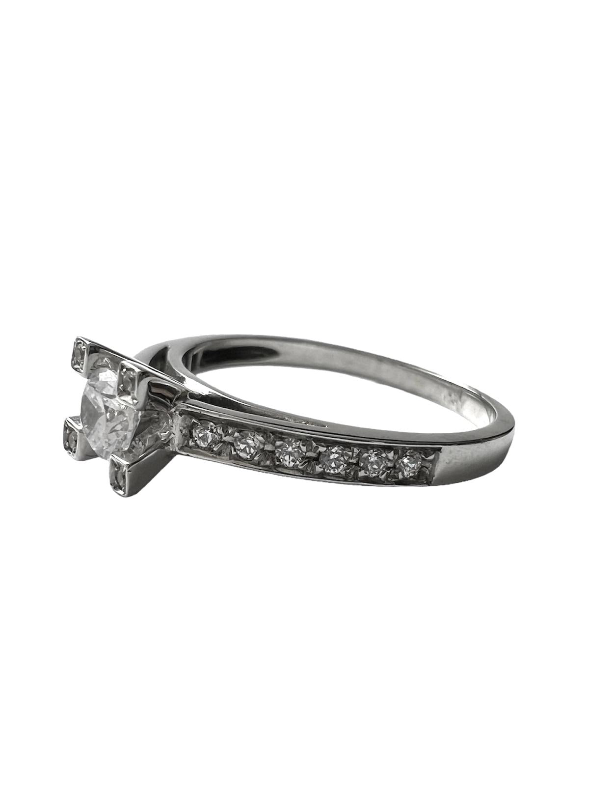 White Gold Solitaire Engagement Ring