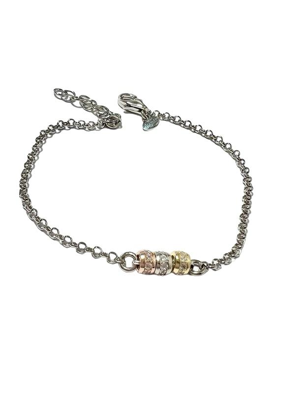 Sparkle Bracelet in Silver, Gold Silver and Rose Silver