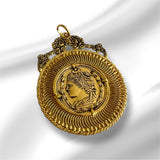 Medalha Imagem Libra em Prata Dourada