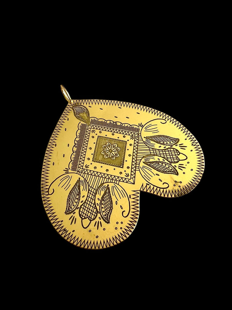 Medalha Borboleta em Prata Dourada
