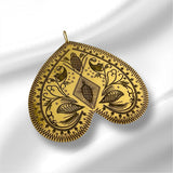 Medalha Borboleta em Prata Dourada
