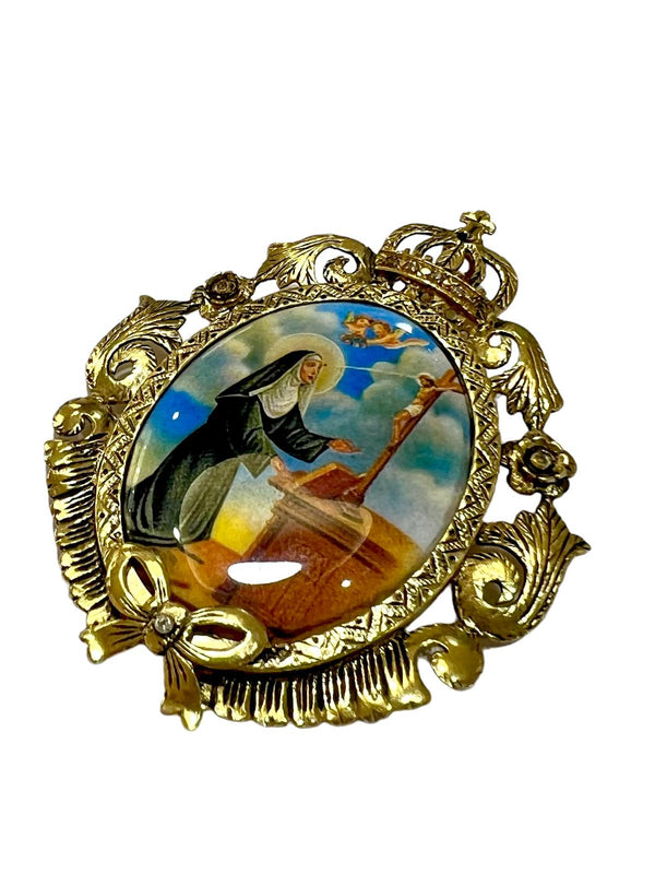 Medalha Santa Rita de Cássia em Prata