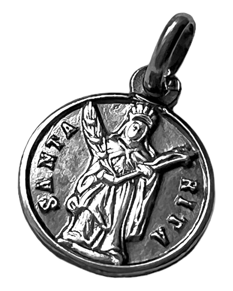 Medalha Santa Rita em Prata