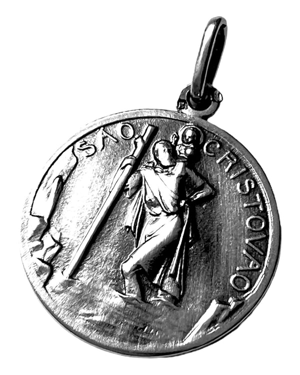 Medalha São Cristovão em Prata