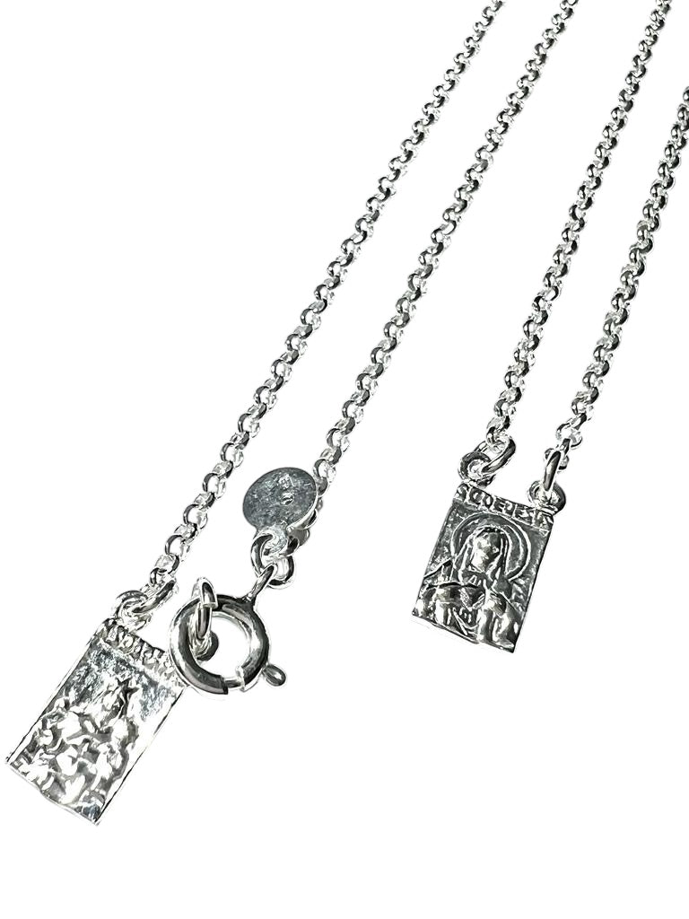 Traditional Short Scapular in Silver