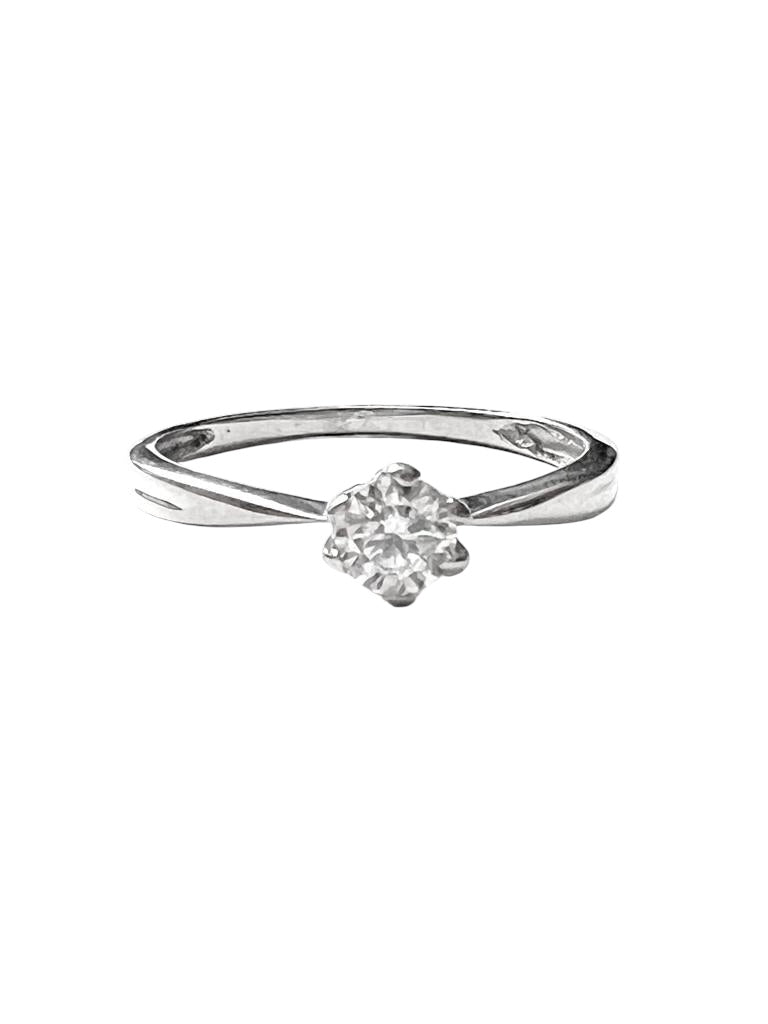 White Gold Solitaire Engagement Ring