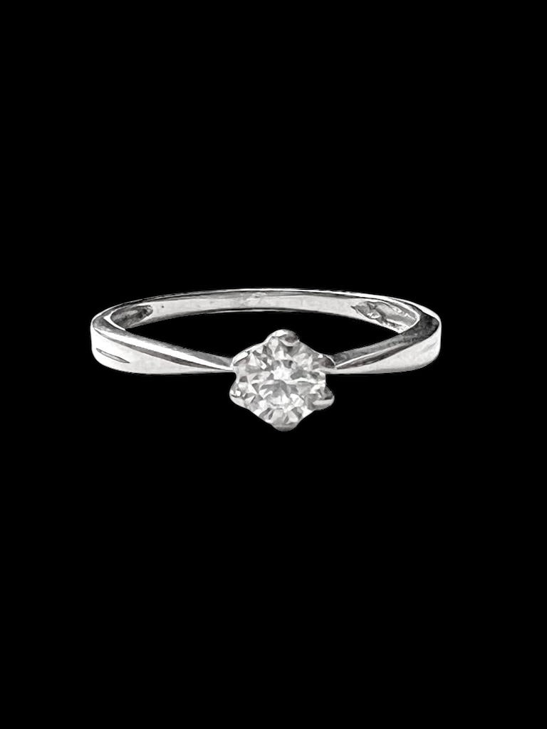 White Gold Solitaire Engagement Ring