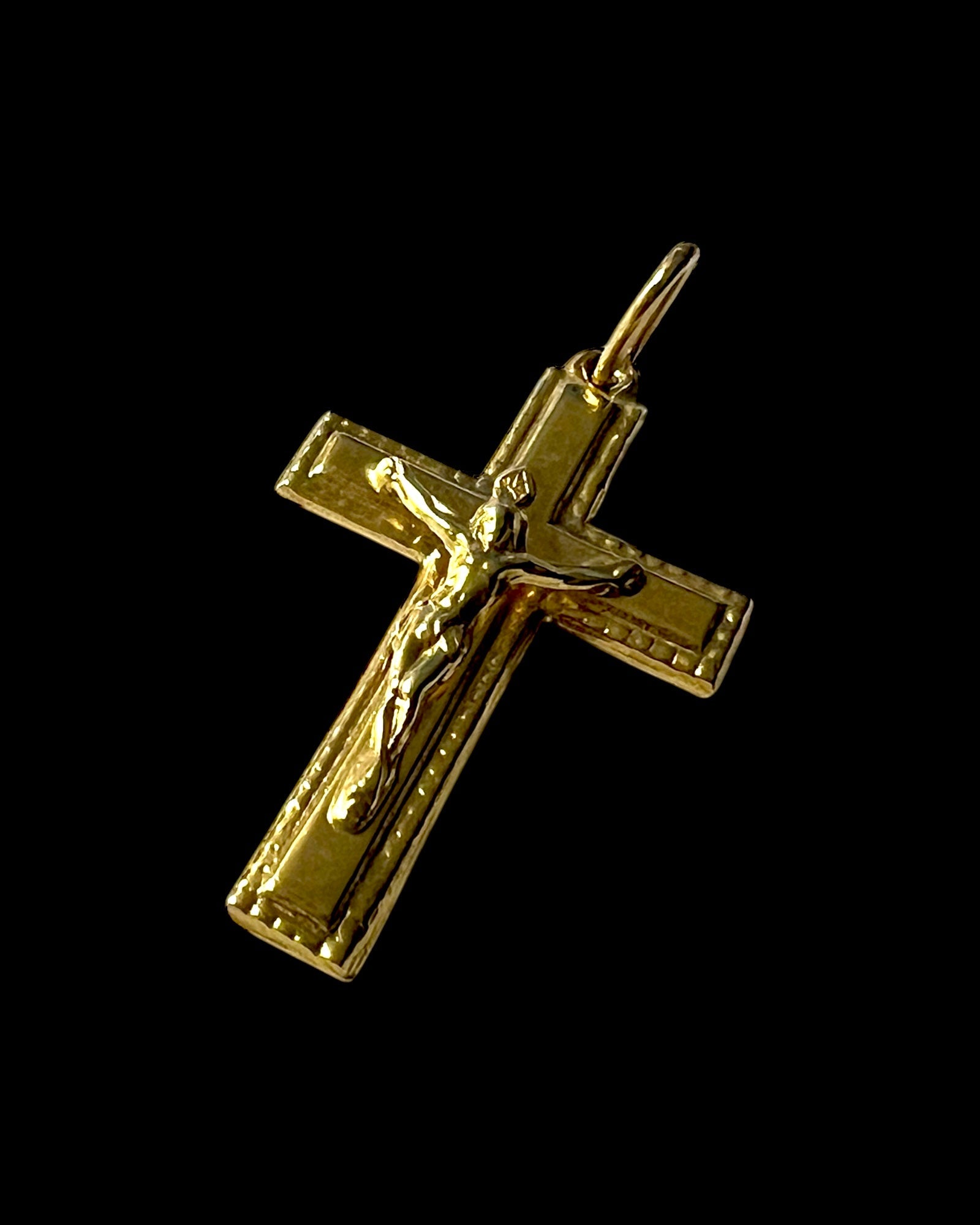 Gold Plated Silver Cross Medal