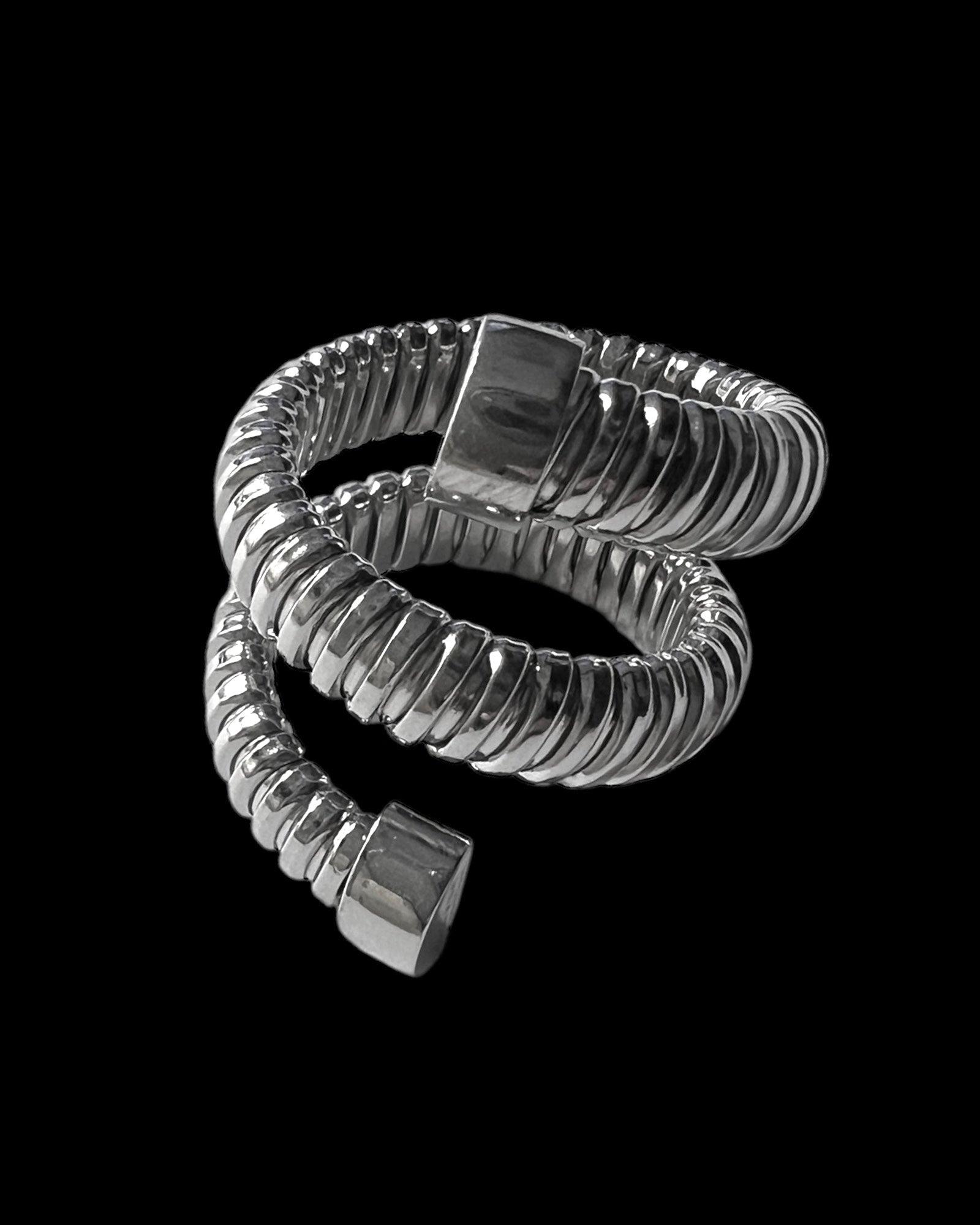 Silver Spiral Ring