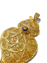 Medalha Coração de Viana em Prata Dourada