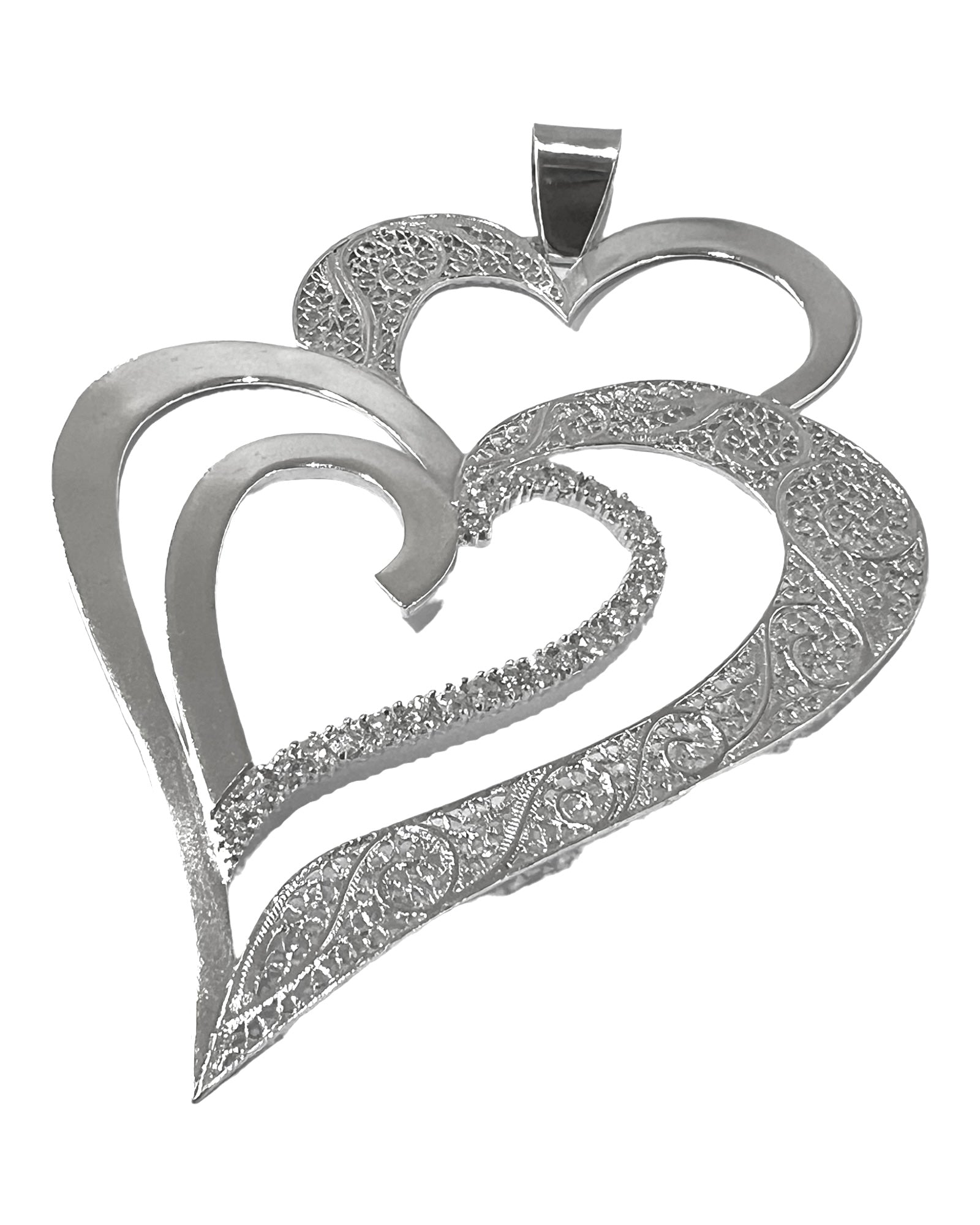 Viana Heart is Love Medal in Silver