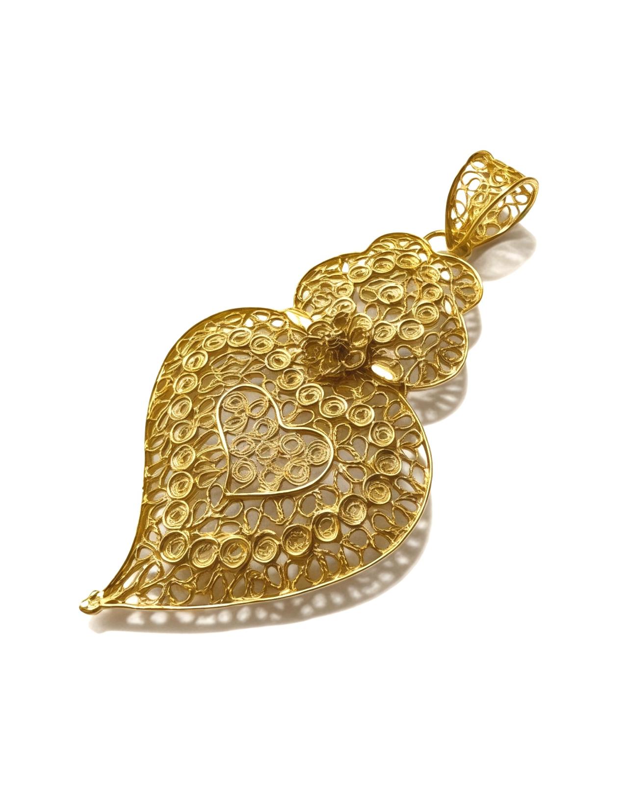 Viana Heart Medal in Gilded Silver