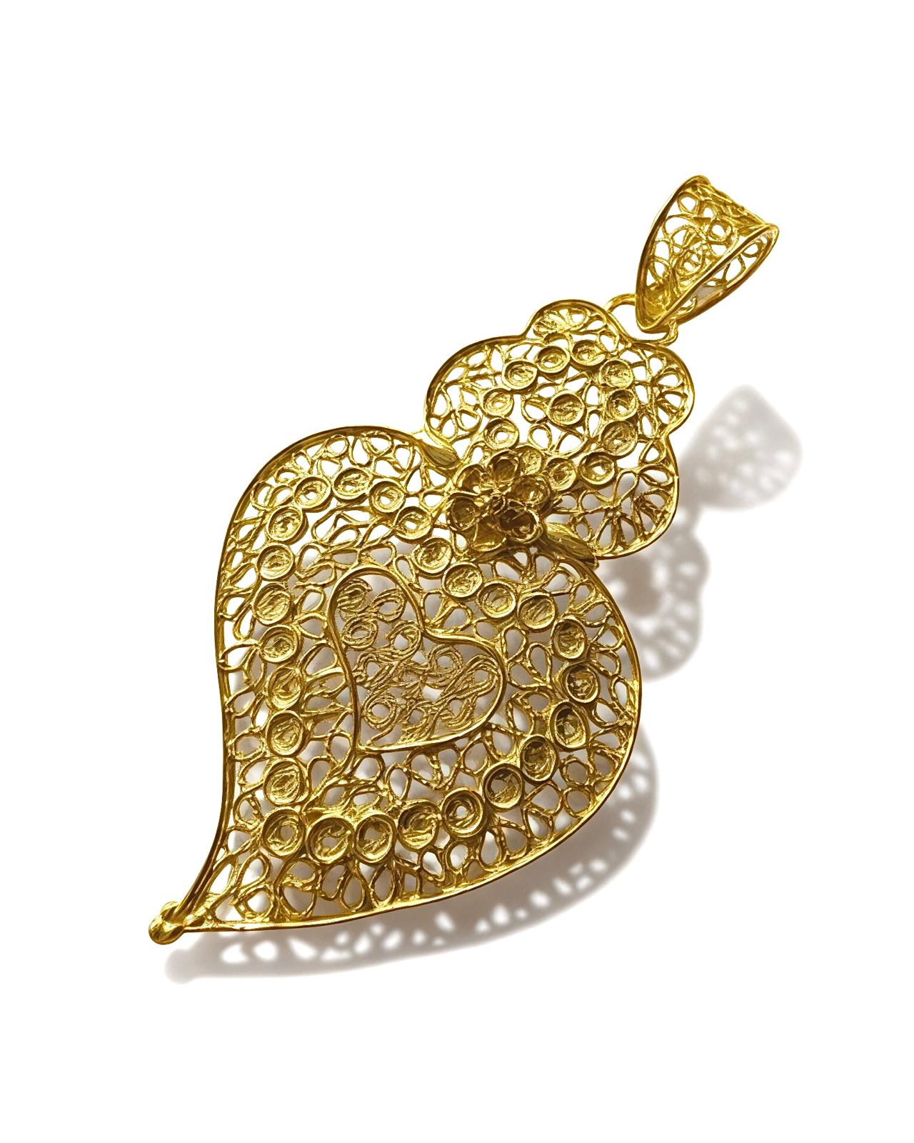 Viana Heart Medal in Gilded Silver