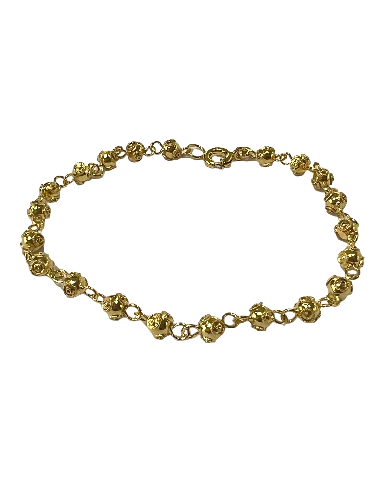 Viana Beads Bracelet in Gold Plated Silver