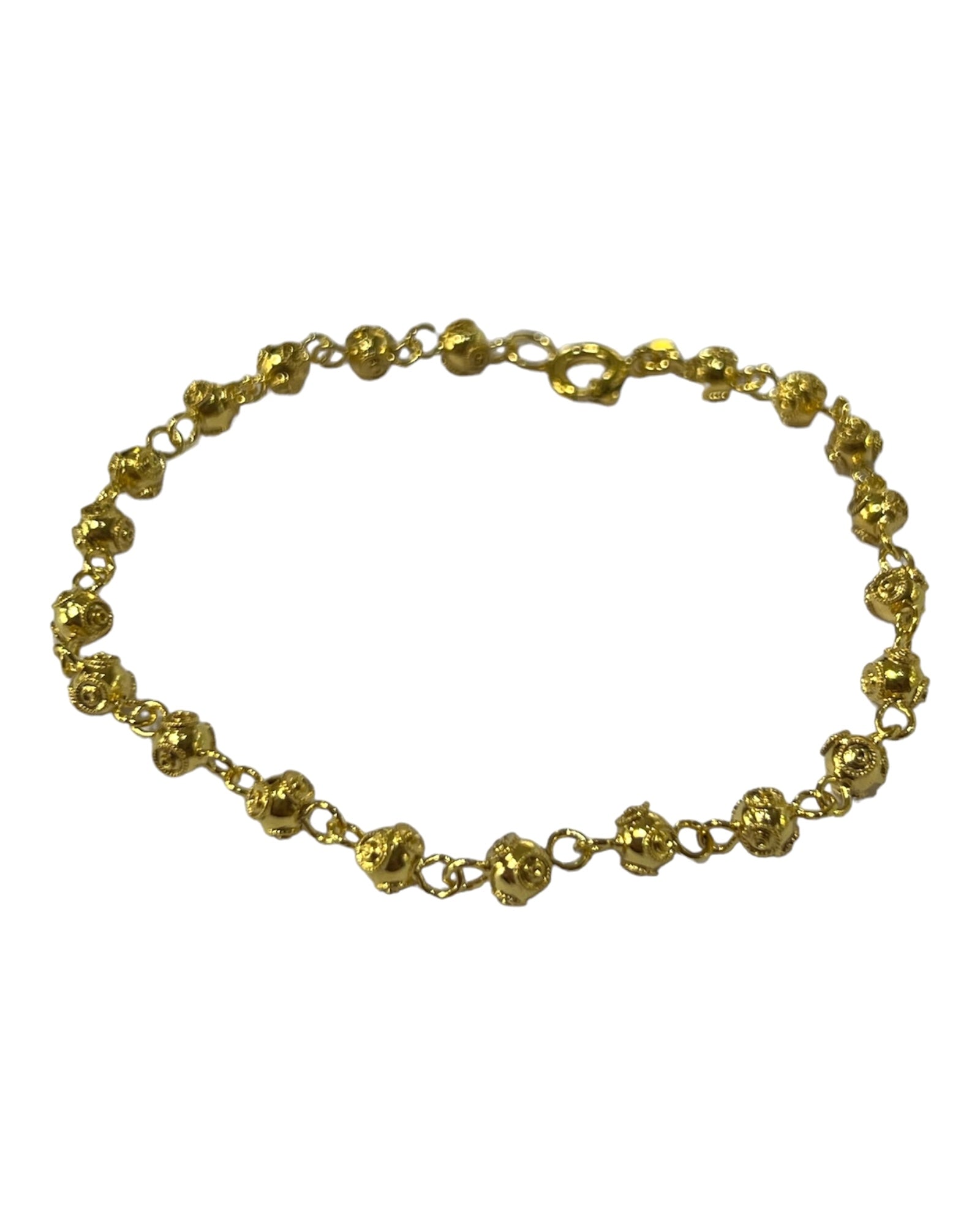 Viana Beads Bracelet in Gold Plated Silver