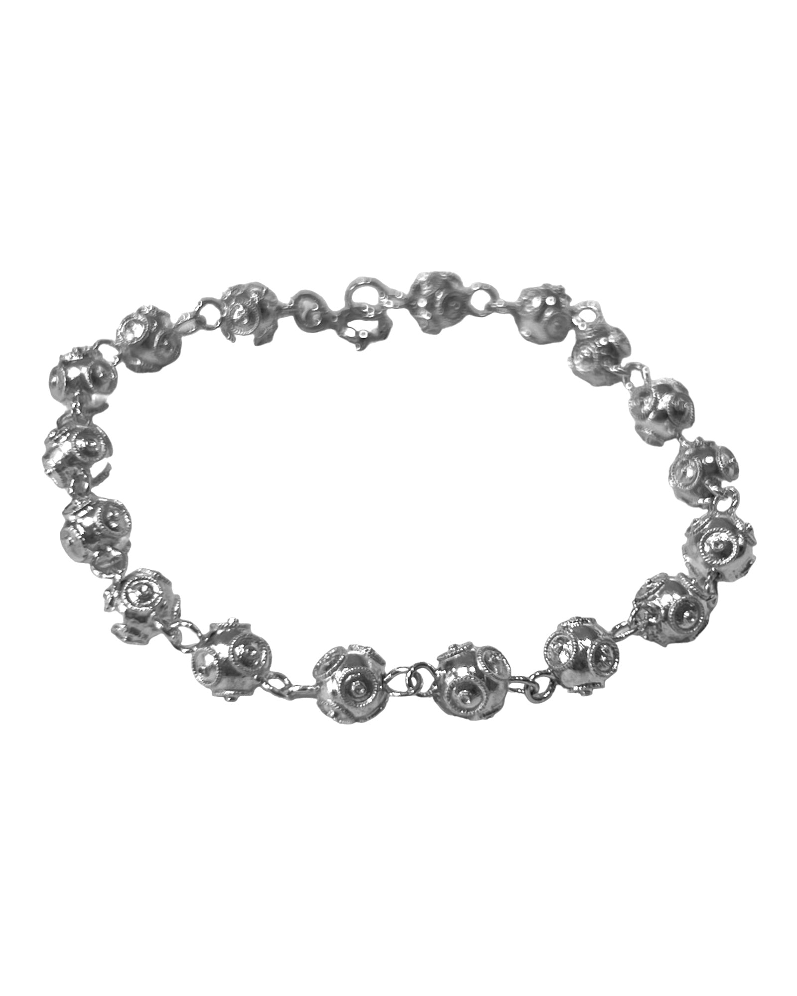 Viana Beads Bracelet in Silver