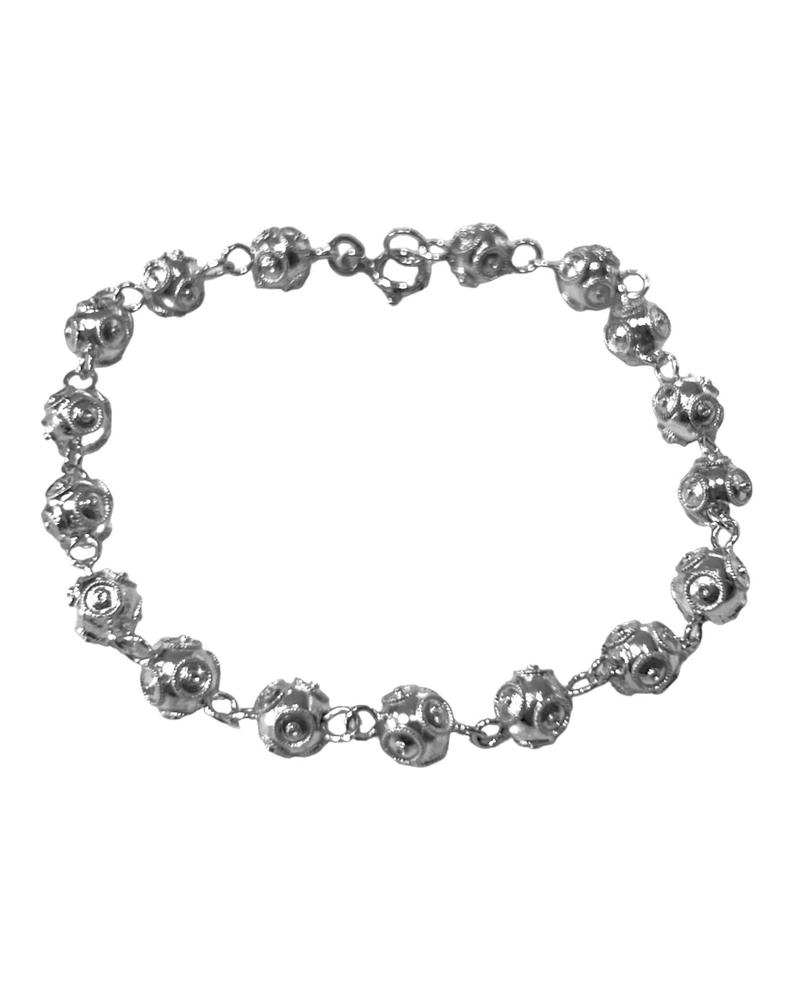 Viana Beads Bracelet in Silver