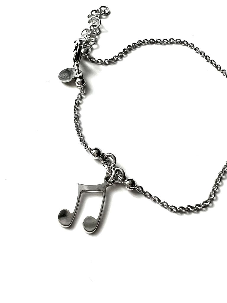 Pulseira Música em Prata