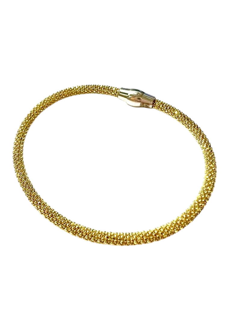 Gold Plated Silver Magnet Bracelet