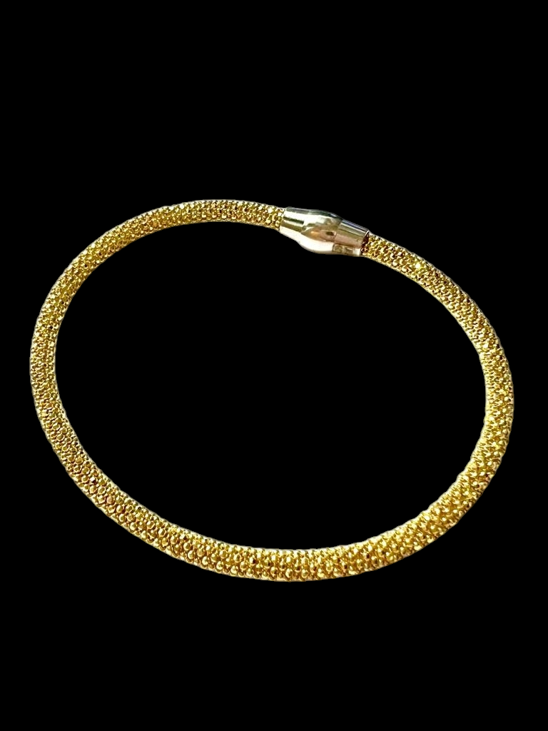 Gold Plated Silver Magnet Bracelet