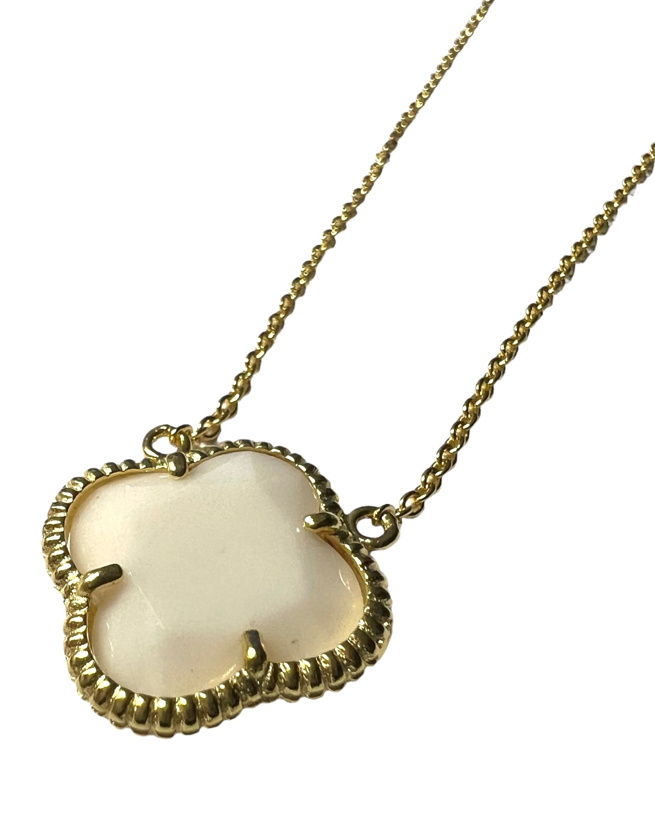 Gold Plated Silver Flower Necklace