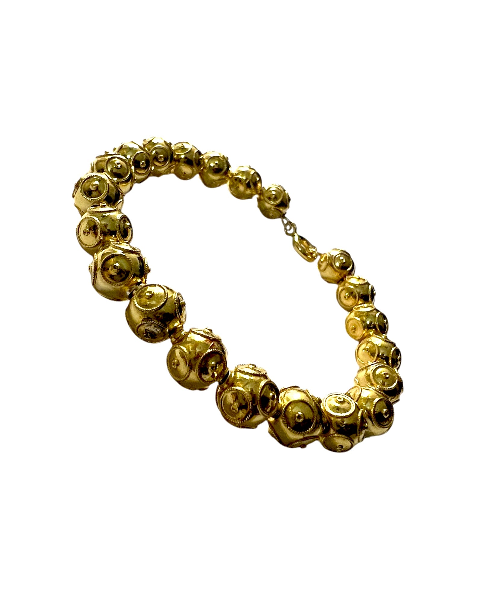 Viana Beads Bracelet in Gold Plated Silver