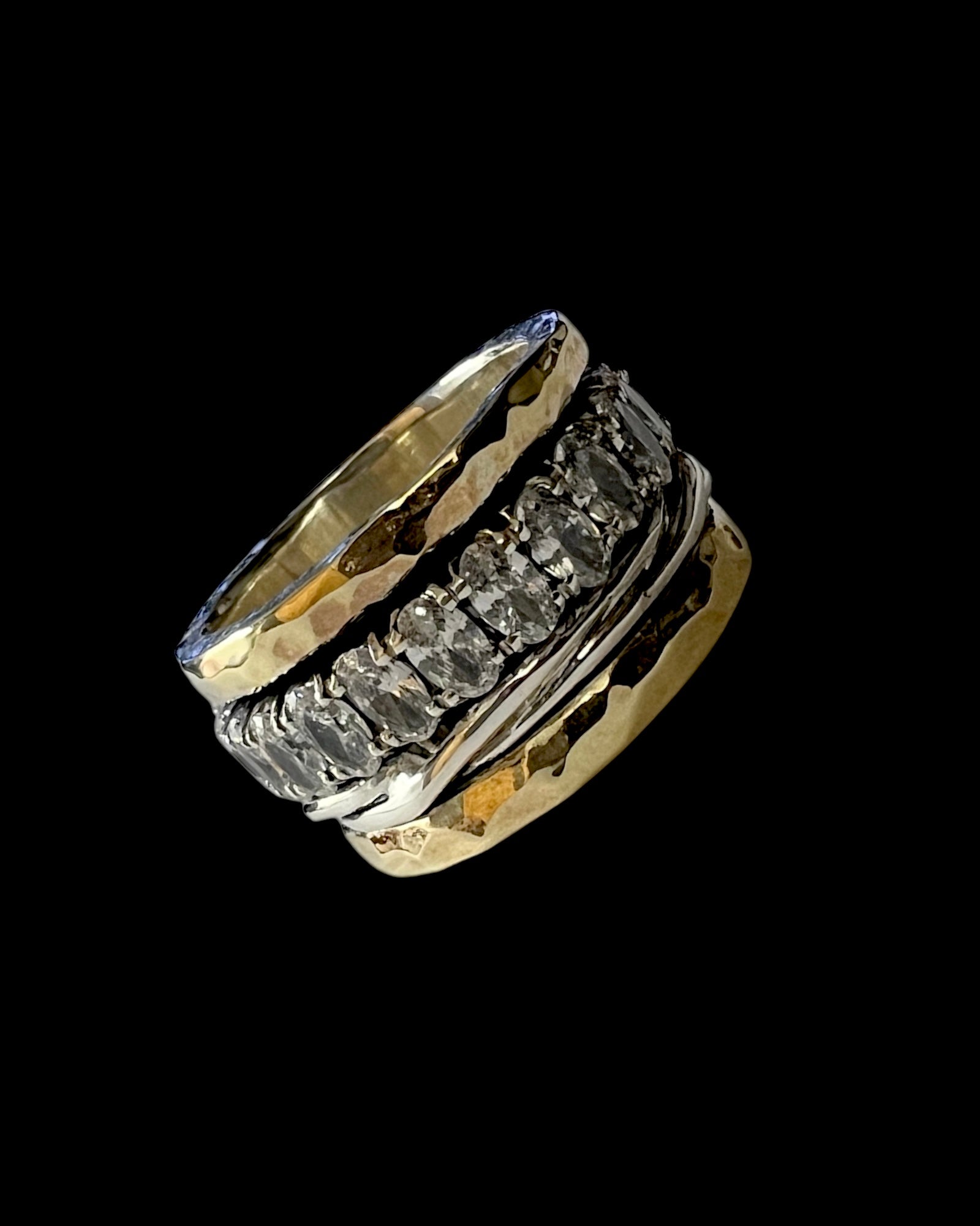 Anti-Stress Ring in Silver and Gold