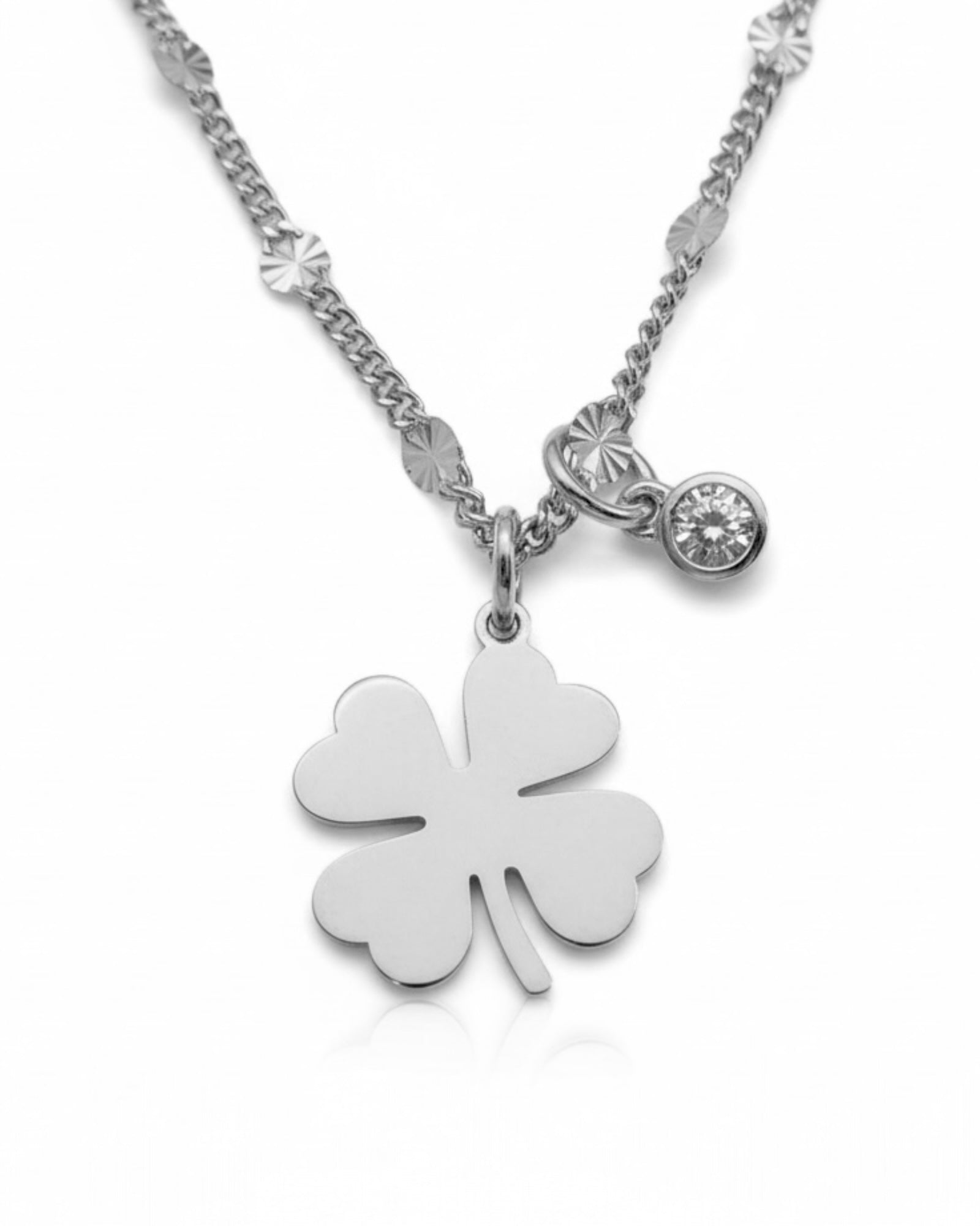 Colar Trevo em Prata