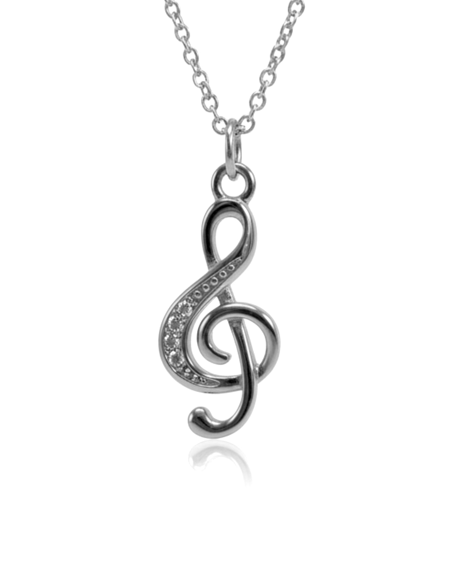 Colar Clave de Sol em Prata