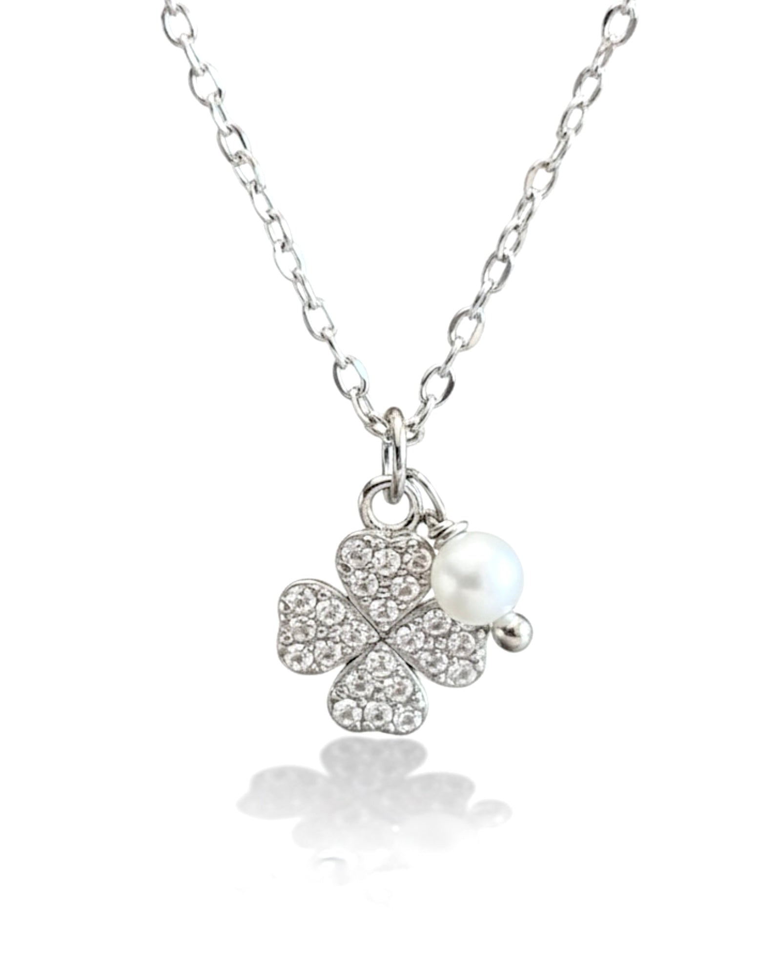 Colar Trevo em Prata