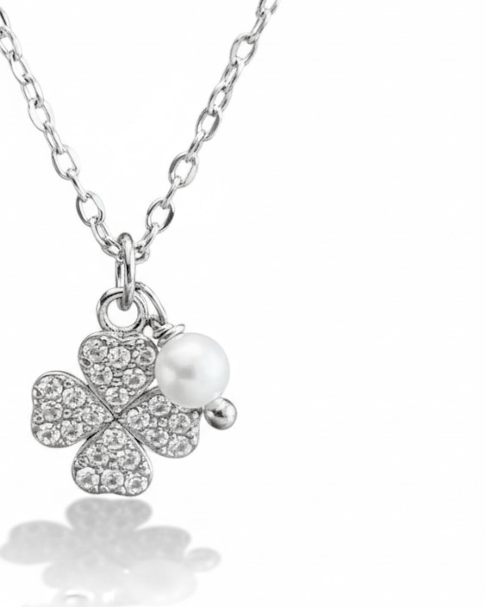 Colar Trevo em Prata