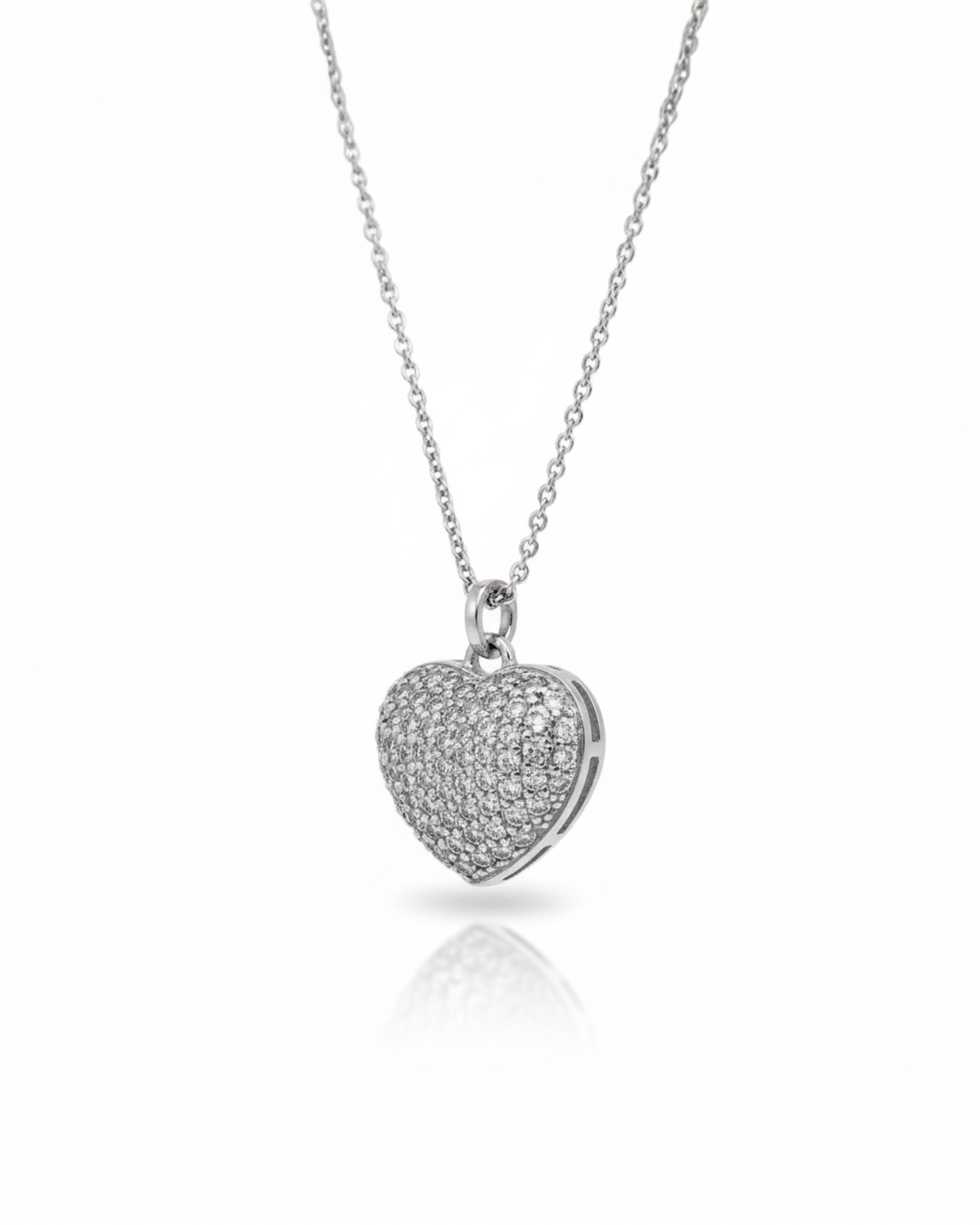 Colar Coração em Prata