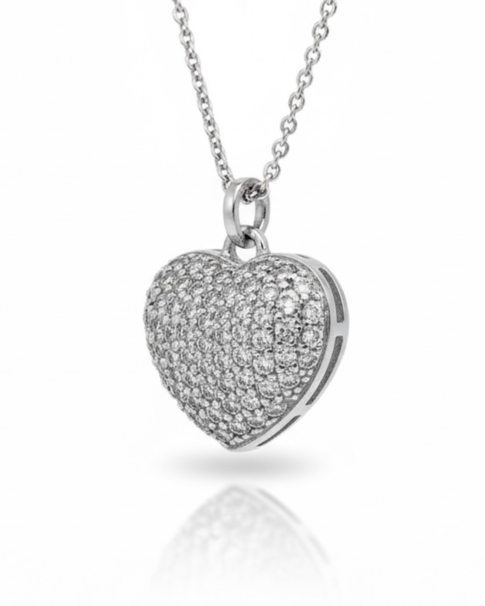 Colar Coração em Prata