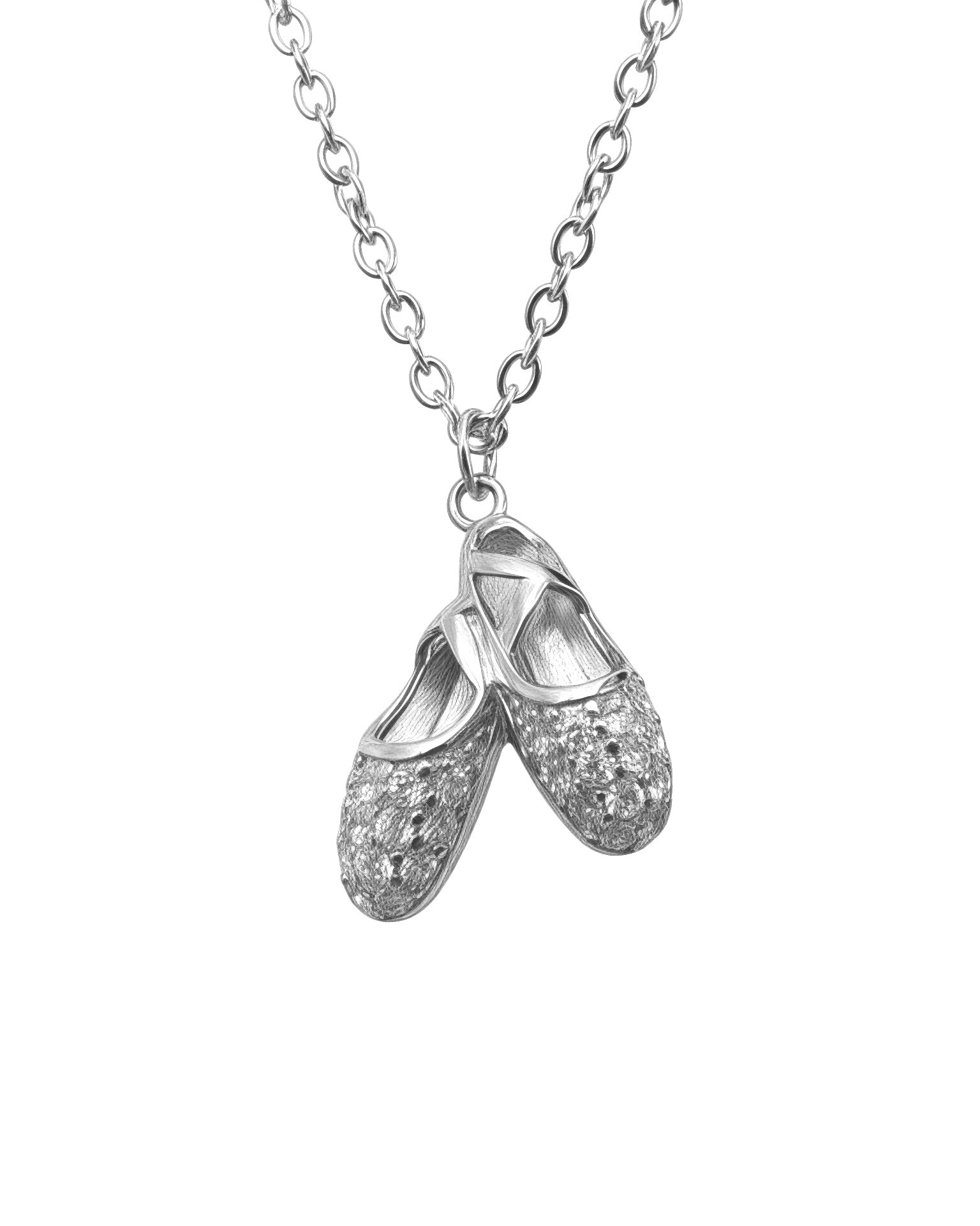 Colar Bailarina em Prata Branca