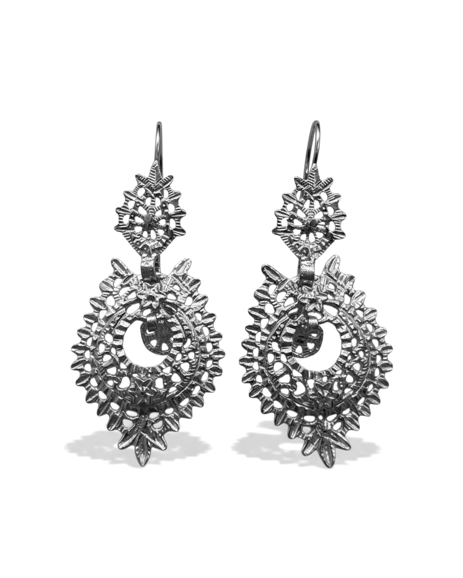 Brincos à Rainha em Prata (com gancho) Nº3